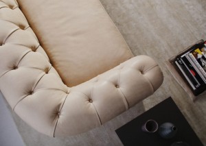 Boston chesterfield leather sofa