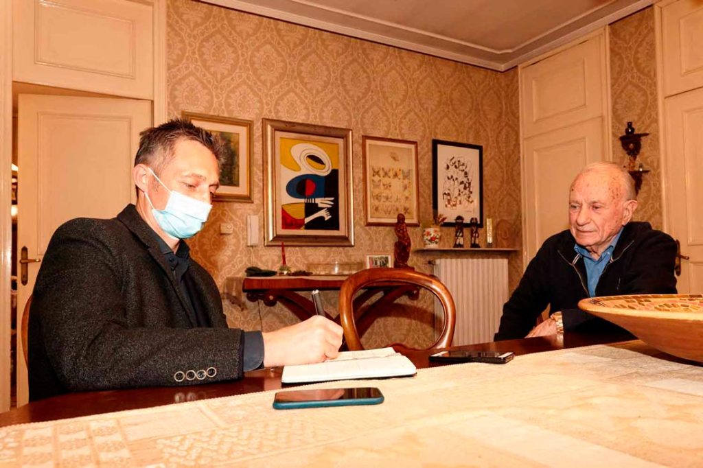 Filippo Berto with Osvaldo Minotti