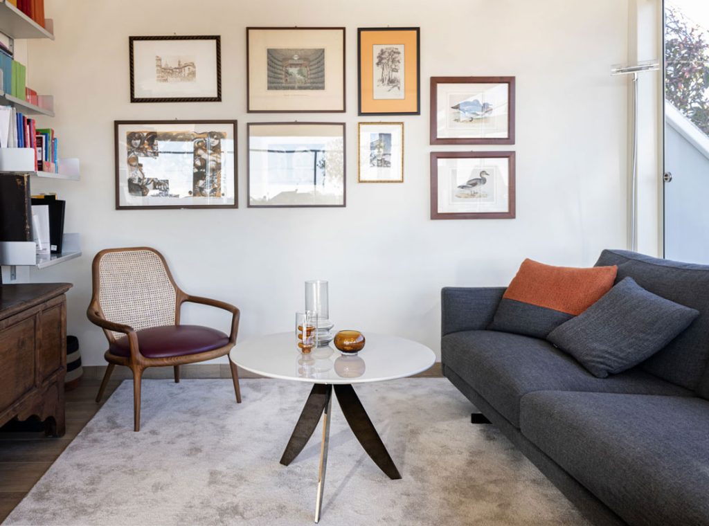 Milanese penthouse living room - BertO