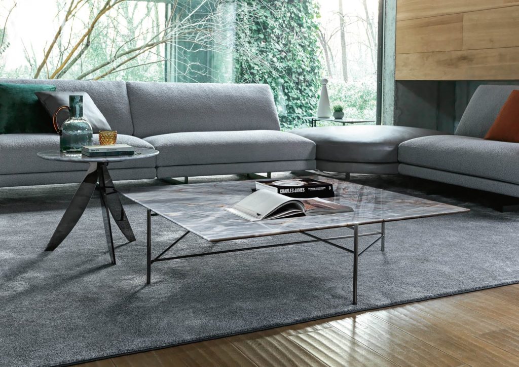 Circus and Riff Deep Gray marble coffee tables - BertO