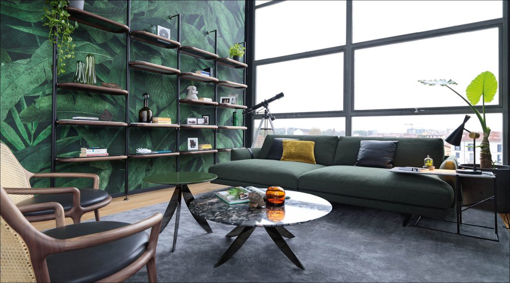 Dee Dee Home Cinema Sofa by BertO: Living Room Design project Loft Milano